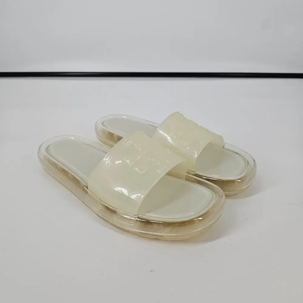 Tory Burch New Ivory Bubble Jelly Slide Sandals 11